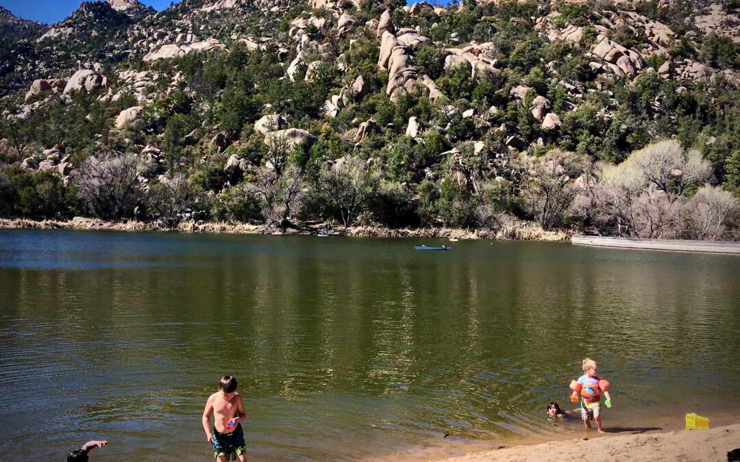 Feeling the heat? Jump in the lake!